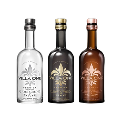 Villa One Silver Anejo Reposado Tequila Bundle (750ml)